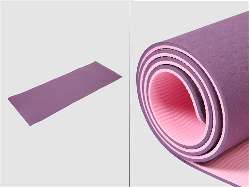 Thảm Yoga Hà Vy TPE có độ dày 0.6 mm đem lại cảm giác thoải mái, êm ái